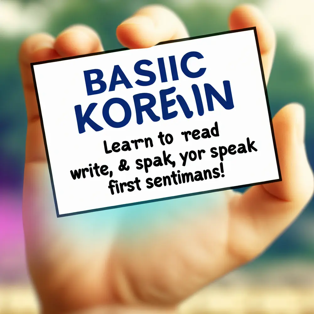 Curso de Coreano Básico: Aprenda a Ler, Escrever e Falar Suas Primeiras Frases!